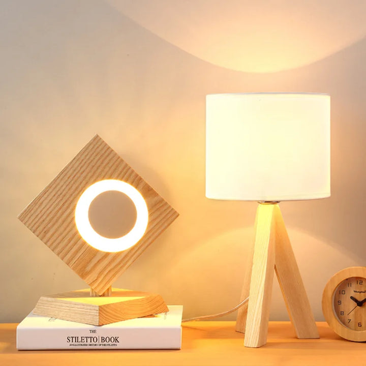 WoodEssence | Modern wooden table lamp