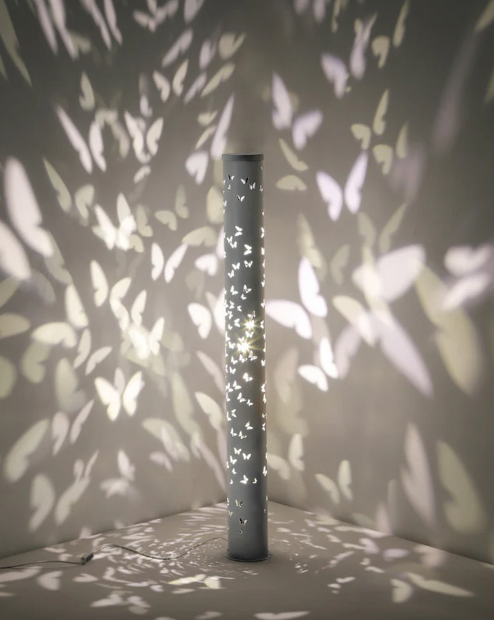 Modern Column Floor Lamp - Black & White LED Design