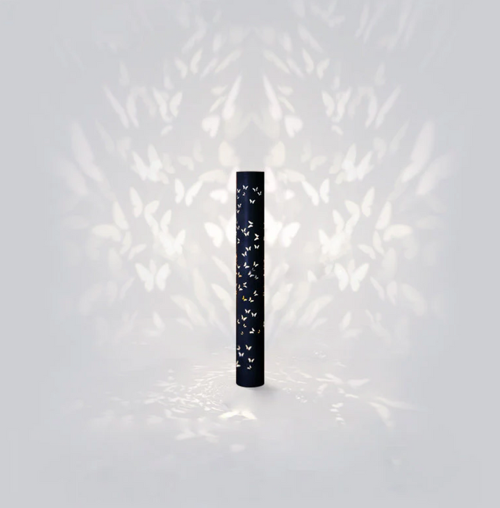 Modern Column Floor Lamp - Black & White LED Design