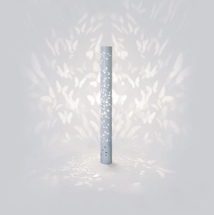 Modern Column Floor Lamp - Black & White LED Design