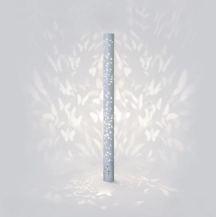 Modern Column Floor Lamp - Black & White LED Design