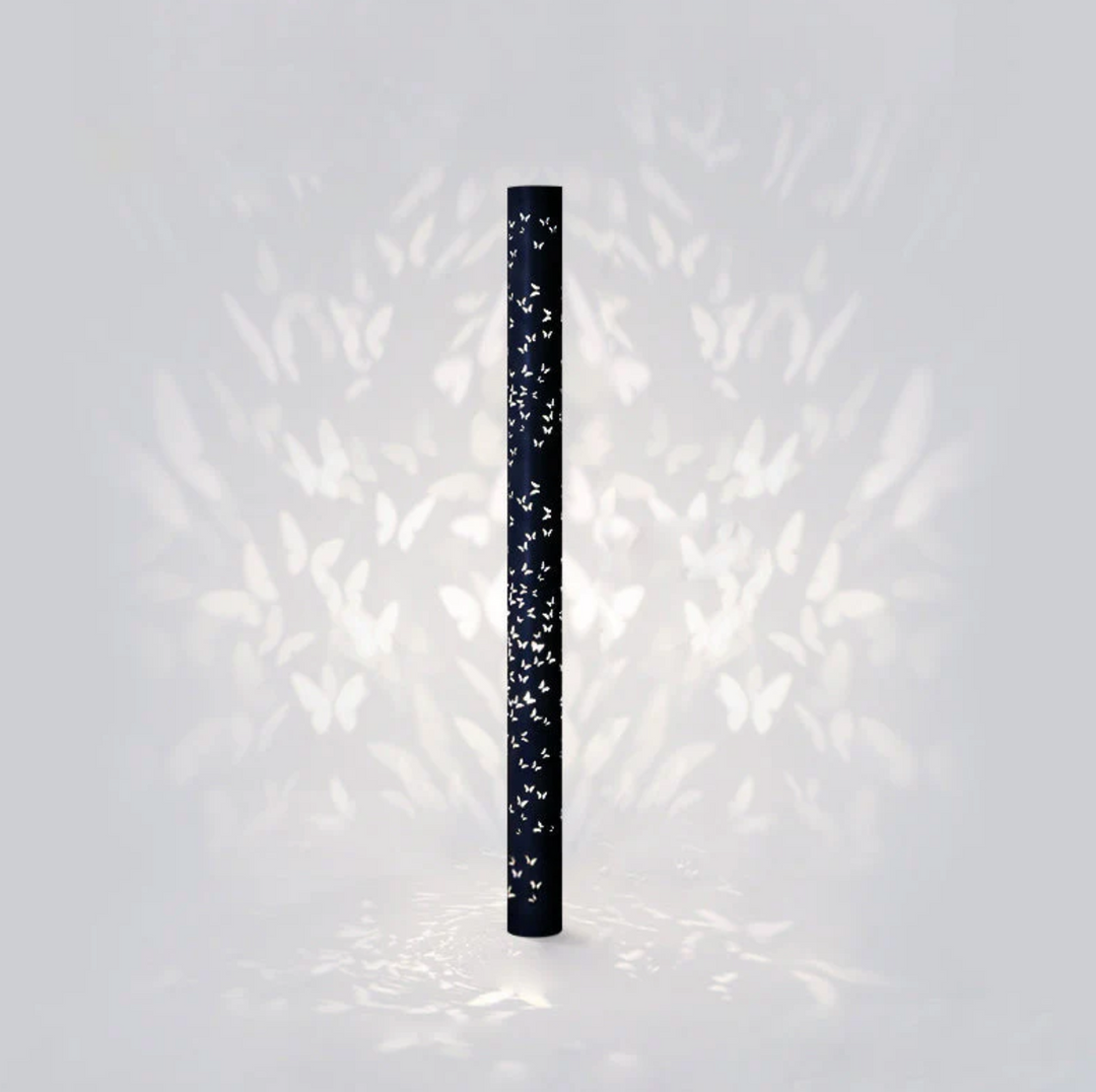 Modern Column Floor Lamp - Black & White LED Design